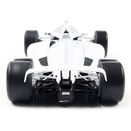 Dallara IndyCar Blank White "Autograph Car" (Super Speedway Configuration) "NTT IndyCar Series" 1/18 Diecast Model Car by IXO Models - IXO - ModelCars.com