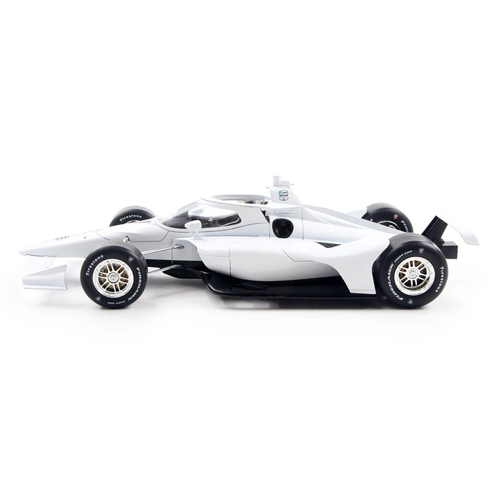 Dallara IndyCar Blank White "Autograph Car" (Super Speedway Configuration) "NTT IndyCar Series" 1/18 Diecast Model Car by IXO Models - IXO - ModelCars.com