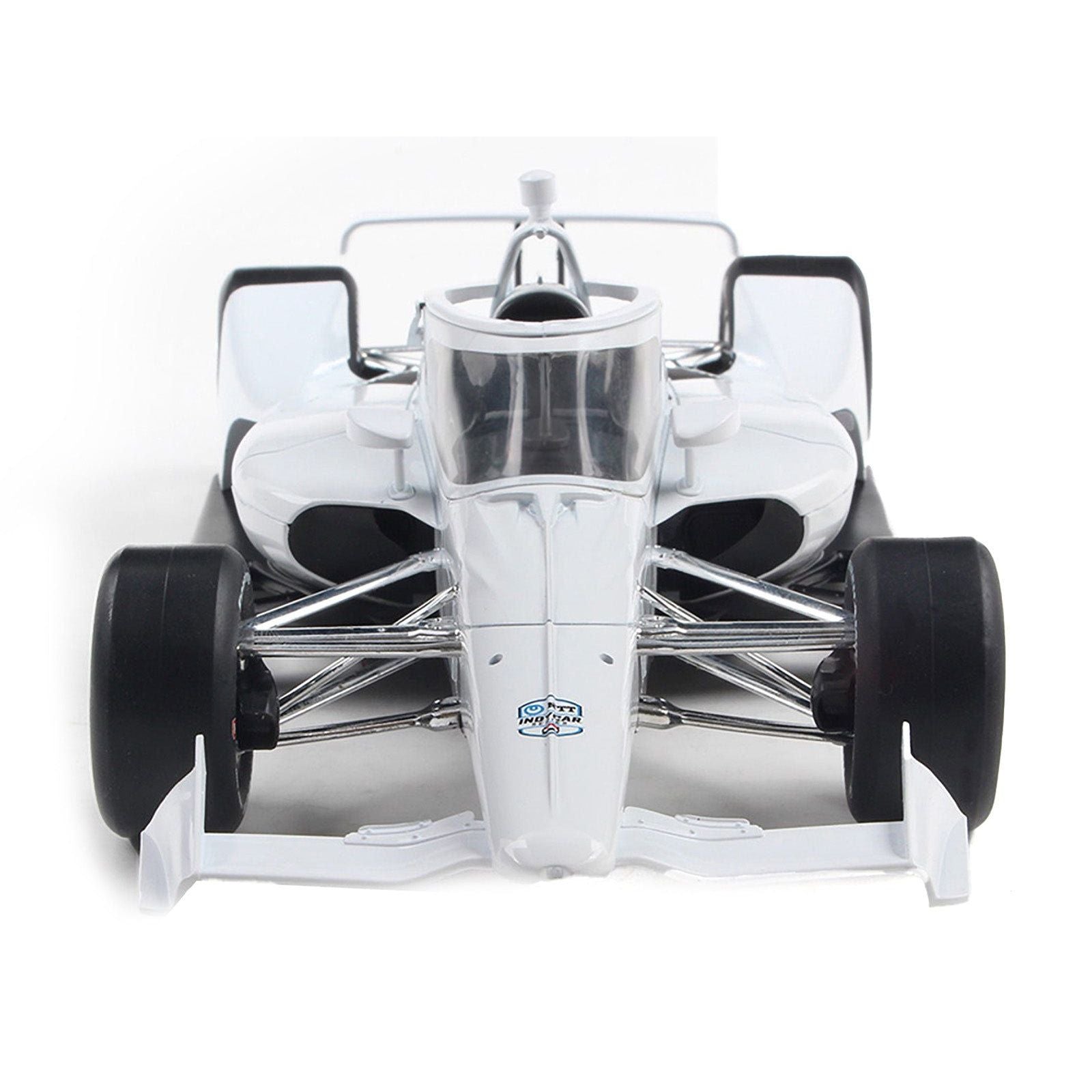 Dallara IndyCar Blank White "Autograph Car" (Super Speedway Configuration) "NTT IndyCar Series" 1/18 Diecast Model Car by IXO Models - IXO - ModelCars.com