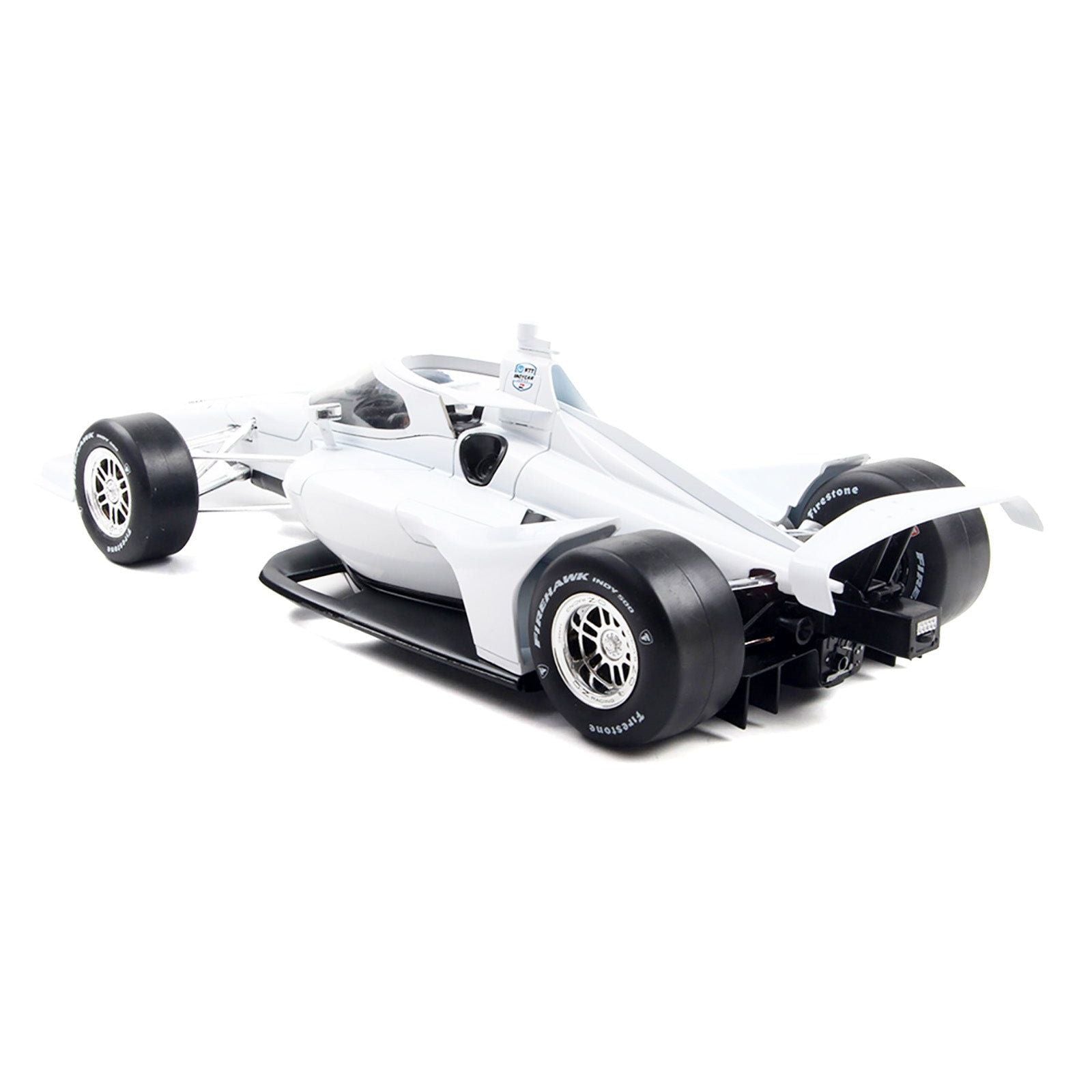 Dallara IndyCar Blank White "Autograph Car" (Super Speedway Configuration) "NTT IndyCar Series" 1/18 Diecast Model Car by IXO Models - IXO - ModelCars.com