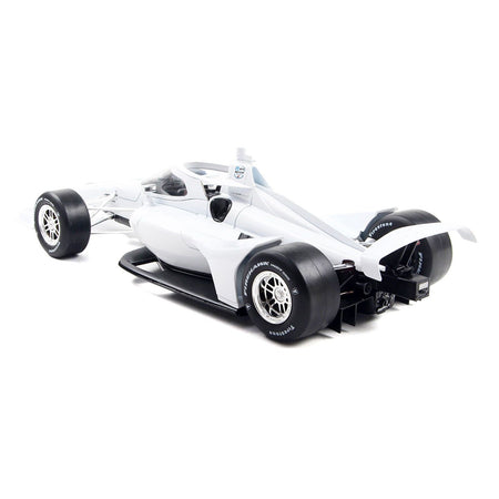 Dallara IndyCar Blank White "Autograph Car" (Super Speedway Configuration) "NTT IndyCar Series" 1/18 Diecast Model Car by IXO Models - IXO - ModelCars.com