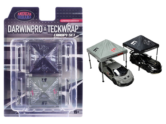 "DarwinPro x Teckwrap" Canopy 2 Piece Set Limited Edition for 1/64 Scale Models by American Diorama-American Diorama-ModelCars.com
