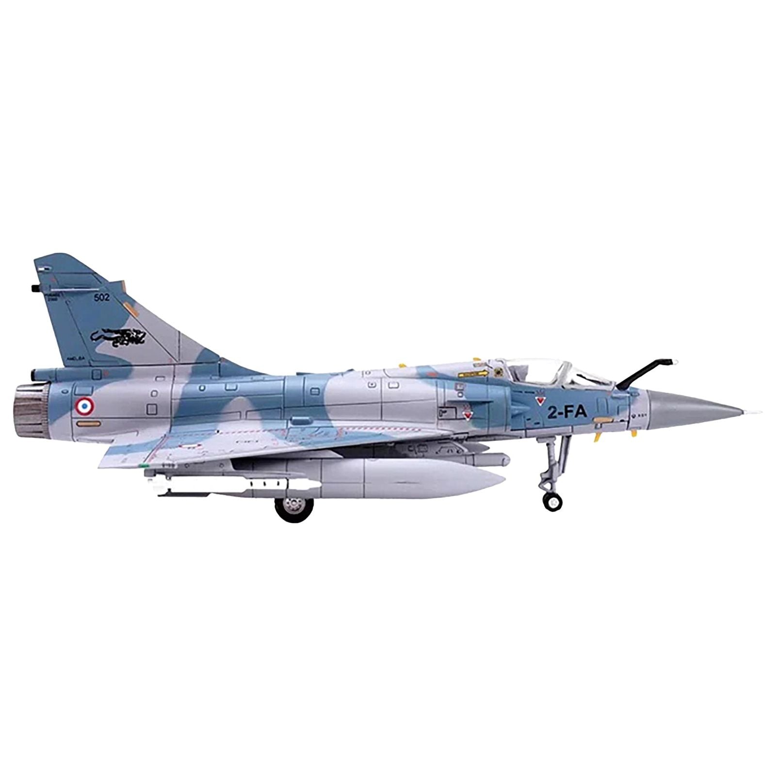 Dassault Mirage 2000 - 5F Fighter Aircraft "2 - FA Cigognes" French Air Force "Wing" Series 1/72 Diecast Model by Panzerkampf - Panzerkampf - ModelCars.com