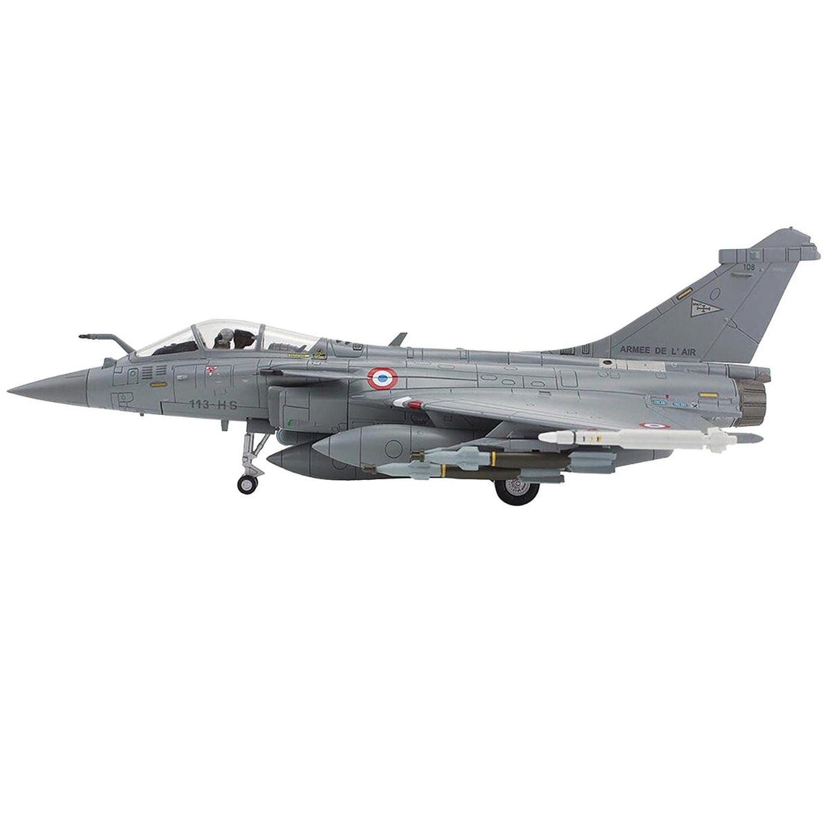 Dassault Rafale C Fighter Aircraft "113-HS EC 1/7 Provence, Kandahar" (2010) Armee de l'Air (French Air Force) "Air Power Series" 1/72 Diecast Model by Hobby Master-Hobby Master-ModelCars.com