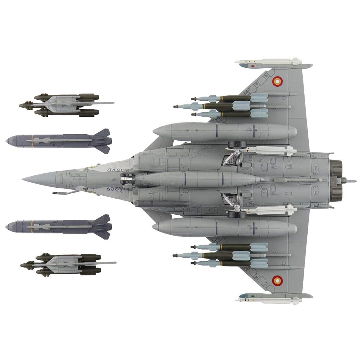 Dassault Rafale DQ Fighter Aircraft "QA209" (2021) Qatar Emiri Air Force "Air Power Series" 1/72 Diecast Model by Hobby Master-Hobby Master-ModelCars.com