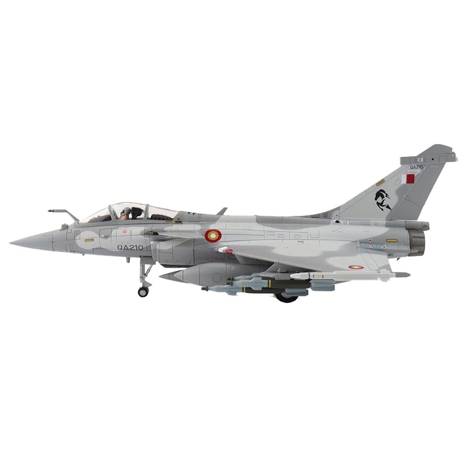 Dassault Rafale EQ Fighter Aircraft "QA210" (2019) Qatar Emiri Air Force "Air Power Series" 1/72 Diecast Model by Hobby Master - Hobby Master - ModelCars.com