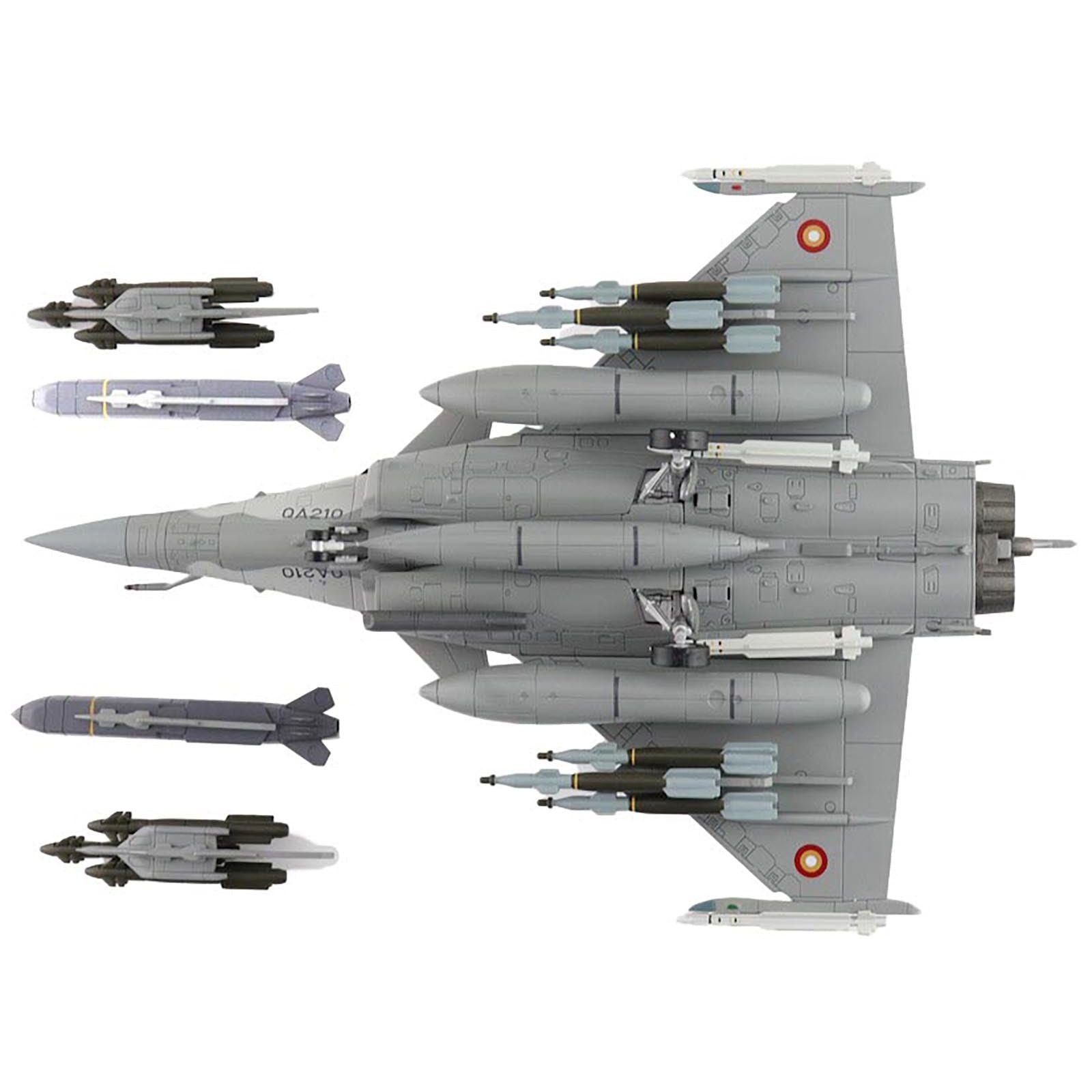 Dassault Rafale EQ Fighter Aircraft "QA210" (2019) Qatar Emiri Air Force "Air Power Series" 1/72 Diecast Model by Hobby Master - Hobby Master - ModelCars.com
