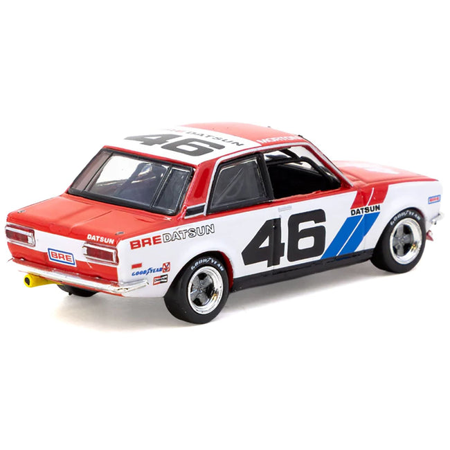 Datsun 510 #46 John Morton "Brock Racing Enterprises" Winner "Trans-Am 2.5 Championship" (1971) "Hobby64" Series 1/64 Diecast Model Car by Tarmac Works-Tarmac Works-ModelCars.com