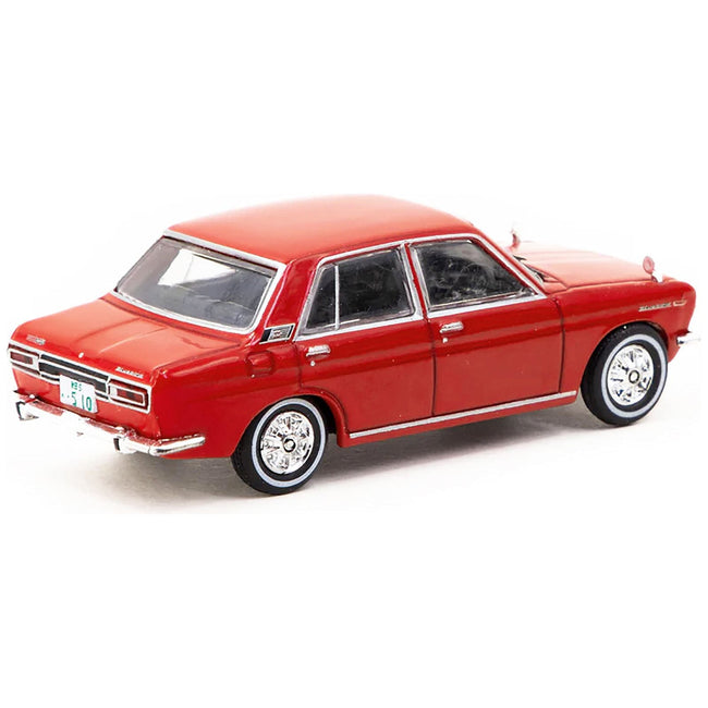 Datsun Bluebird 1600SSS (P510) RHD (Right Hand Drive) Red "J Collection" Series 1/64 Diecast Model by Tarmac Works-Tarmac Works-ModelCars.com
