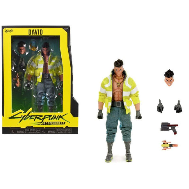 David Martinez 6" Moveable Figure with Accessories and Alternate Head and Hands "Cyberpunk: Edgerunners" (2022) TV Series Model by Jada-Jada-ModelCars.com