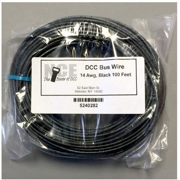 DCC MAIN BUS WIRE BLK 50' - NCE - ModelCars.com