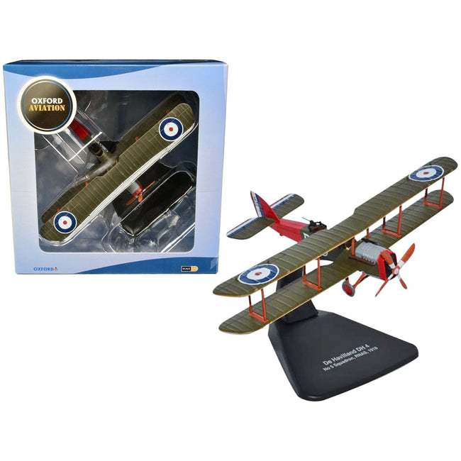 De Havilland DH4 Bomber Plane "5 Squadron Royal Naval Air Service" (1918) "Oxford Aviation" Series 1/72 Diecast Model Airplane by Oxford Diecast - Oxford Diecast - ModelCars.com