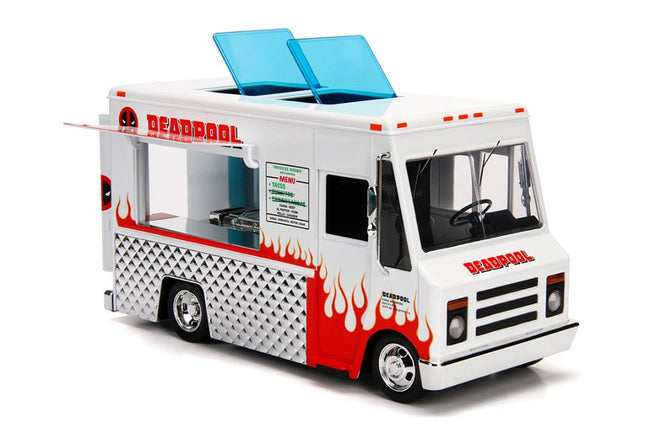 Deadpool Taco Truck with Deadpool Diecast Figurine "Marvel" Series 1/24 Diecast Model by Jada-Jada-ModelCars.com