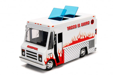 Deadpool Taco Truck with Deadpool Diecast Figurine "Marvel" Series 1/24 Diecast Model by Jada-Jada-ModelCars.com