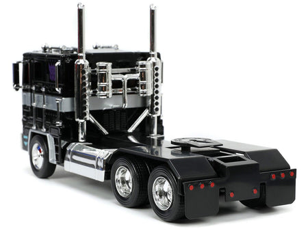 Decepticon Nemesis Prime with Robot on Chassis "Transformers" TV Series "Hollywood Rides" Series 1/24 Diecast Model by Jada-Jada-ModelCars.com