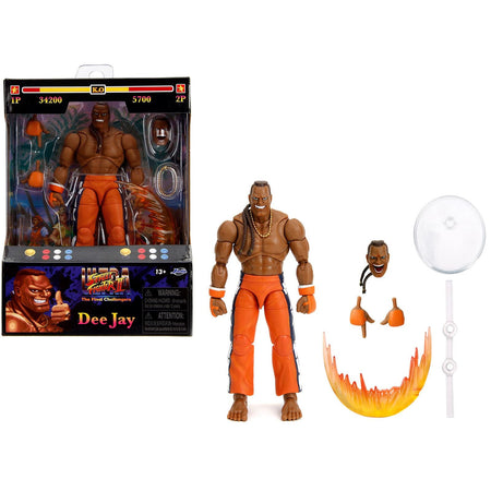 Dee Jay 6" Moveable Figure with Accessories and Alternate Head and Hands "Ultra Street Fighter II: The Final Challengers" (2017) Video Game Model by Jada-Jada-ModelCars.com