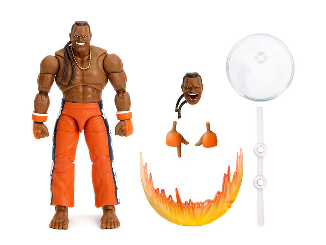 Dee Jay 6" Moveable Figure with Accessories and Alternate Head and Hands "Ultra Street Fighter II: The Final Challengers" (2017) Video Game Model by Jada-Jada-ModelCars.com