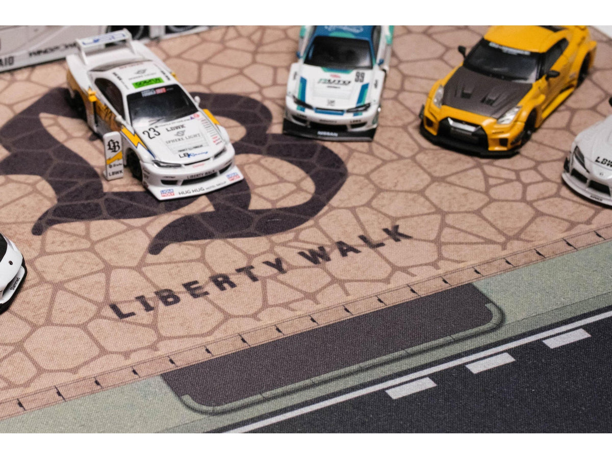 Desktop Display Mat "LB" Logo by Dream Customs-Dream Customs-ModelCars.com