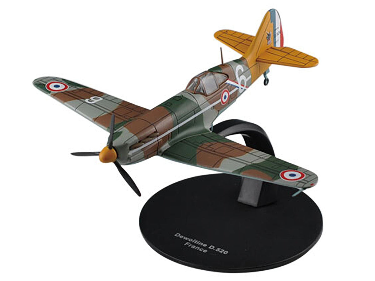 Dewoitine D.520 Fighter Aircraft "French Air Force" 1/72 Diecast Model by DeAgostini-DeAgostini-ModelCars.com