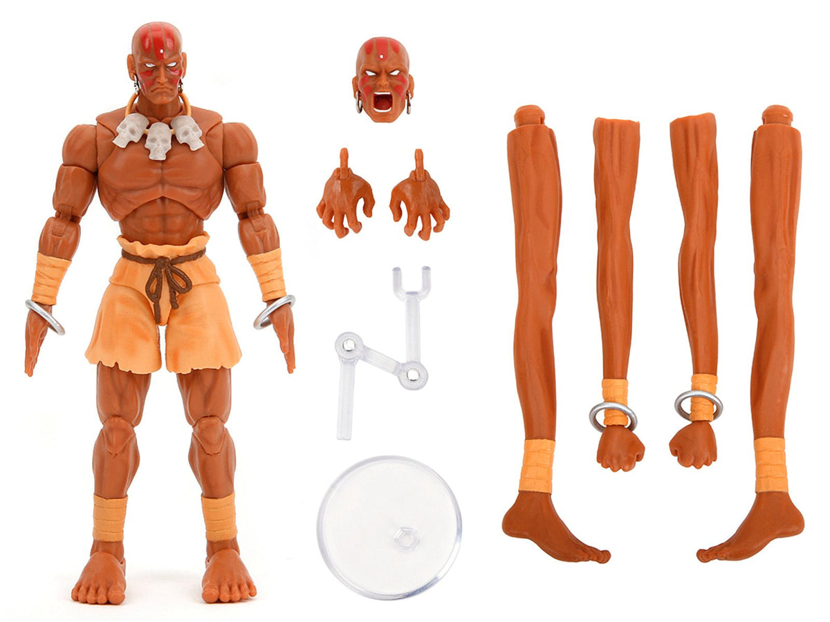 Dhalsim 6" Moveable Figure with Alternate Head and Limbs "Ultra Street Fighter II: The Final Challengers" (2017) Video Game Model by Jada-Jada-ModelCars.com