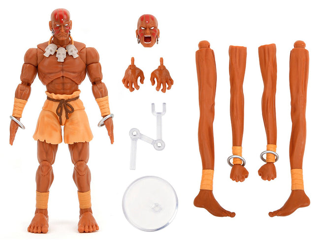 Dhalsim 6" Moveable Figure with Alternate Head and Limbs "Ultra Street Fighter II: The Final Challengers" (2017) Video Game Model by Jada-Jada-ModelCars.com