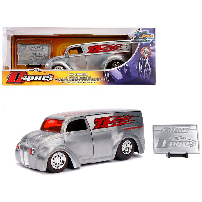 Div Cruizer Van Metal Raw "D-Rods" "Jada 20th Anniversary" 1/24 Diecast Model Car by Jada-Jada-ModelCars.com