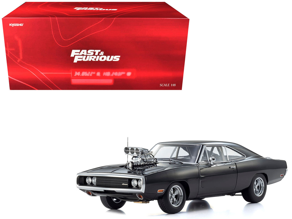 Dodge Charger R/T Black "The Fast and the Furious" (2001) Movie 1/18 Diecast Model Car by Kyosho-Kyosho-ModelCars.com