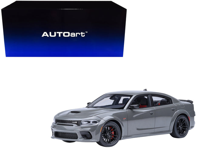 Dodge Charger Scat Pack Widebody Destroyer Gray 1/18 Model Car by Autoart-Autoart-ModelCars.com