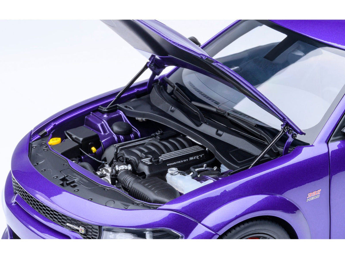 Dodge Charger Scat Pack Widebody Plum Crazy Purple Metallic 1/18 Model Car by Autoart-Autoart-ModelCars.com
