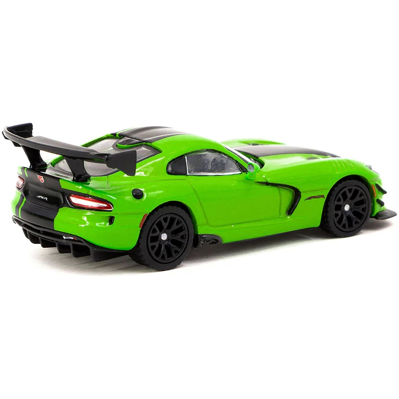 Dodge Viper ACR Extreme Green Metallic with Black Stripes "Global64" Series 1/64 Diecast Model by Tarmac Works - Tarmac Works - ModelCars.com