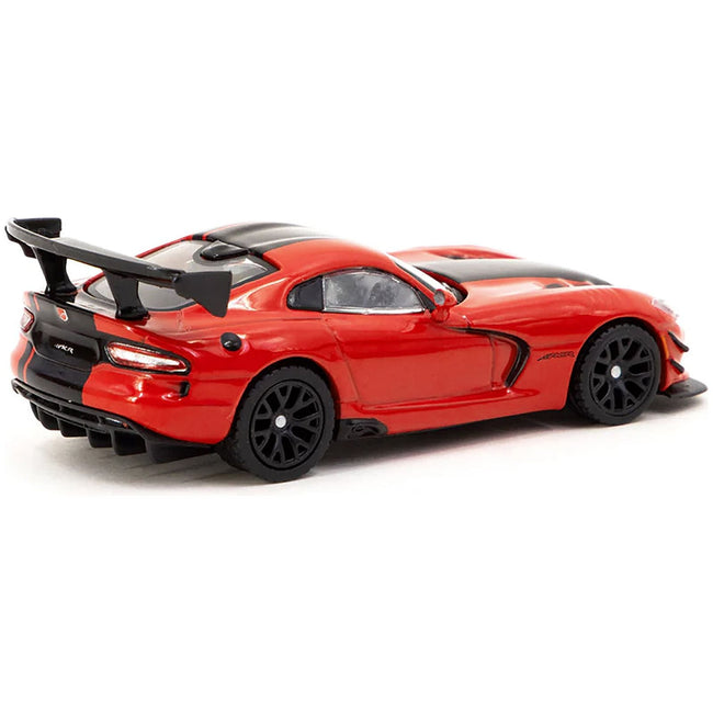 Dodge Viper ACR Extreme Red with Black Stripes "Global64" Series 1/64 Diecast Model by Tarmac Works - Tarmac Works - ModelCars.com