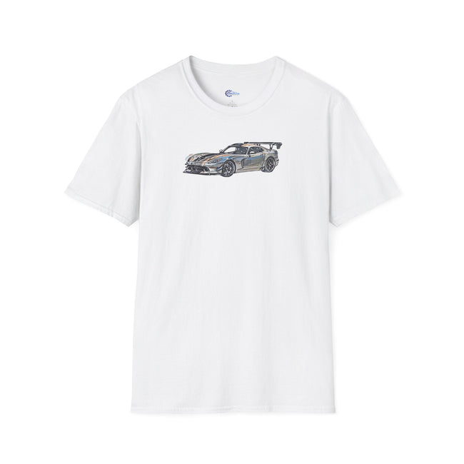 Dodge Viper Color Sketch T-Shirt-Modelcars.com-ModelCars.com