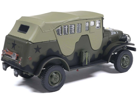 Dodge WC-6 Command Car with Canvas Top Olive Drab "2nd Armored Division France" (1944) United States Army 1/43 Diecast Model by Militaria Die Cast-Militaria Die Cast-ModelCars.com