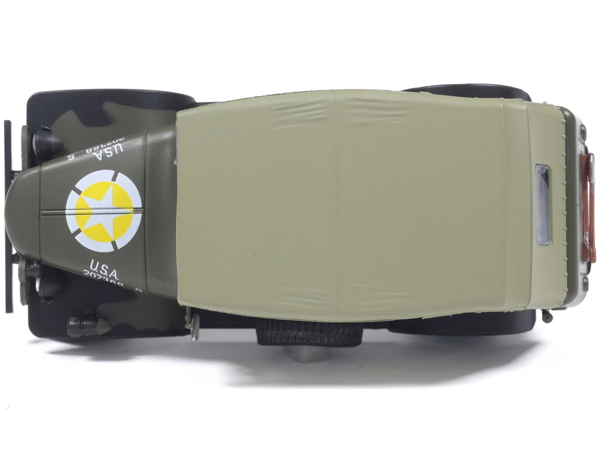 Dodge WC-6 Command Car with Canvas Top Olive Drab "2nd Armored Division France" (1944) United States Army 1/43 Diecast Model by Militaria Die Cast-Militaria Die Cast-ModelCars.com