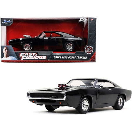 Dom's 1970 Dodge Charger 500 Black "Fast & Furious 9 F9" (2021) Movie 1/24 Diecast Model Car by Jada - Jada - ModelCars.com