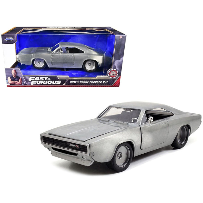 Dom's 1970 Dodge Charger R/T Bare Metal "Fast & Furious 7" (2015) Movie 1/24 Diecast Model Car by Jada-Jada-ModelCars.com