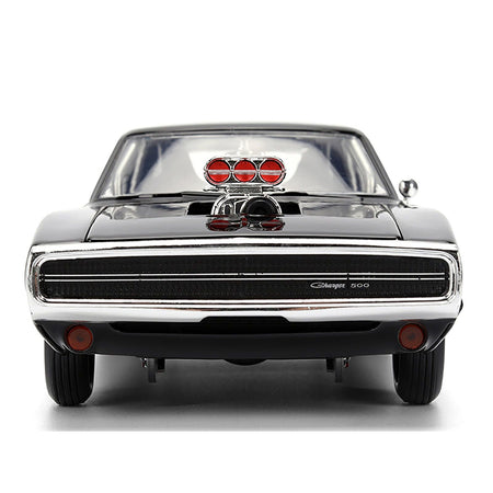 Dom's 1970 Dodge Charger R/T Black "F9" (2021) Movie "Fast & Furious" Series 1/24 Diecast Model Car by Jada - Jada - ModelCars.com