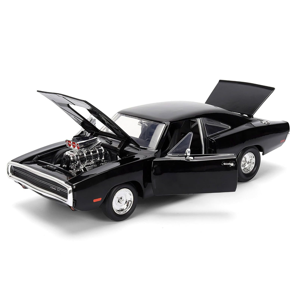 Dom's 1970 Dodge Charger R/T Black "F9" (2021) Movie "Fast & Furious" Series 1/24 Diecast Model Car by Jada-Jada-ModelCars.com