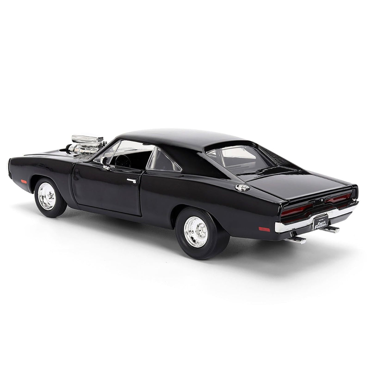 Dom's 1970 Dodge Charger R/T Black "F9" (2021) Movie "Fast & Furious" Series 1/24 Diecast Model Car by Jada-Jada-ModelCars.com
