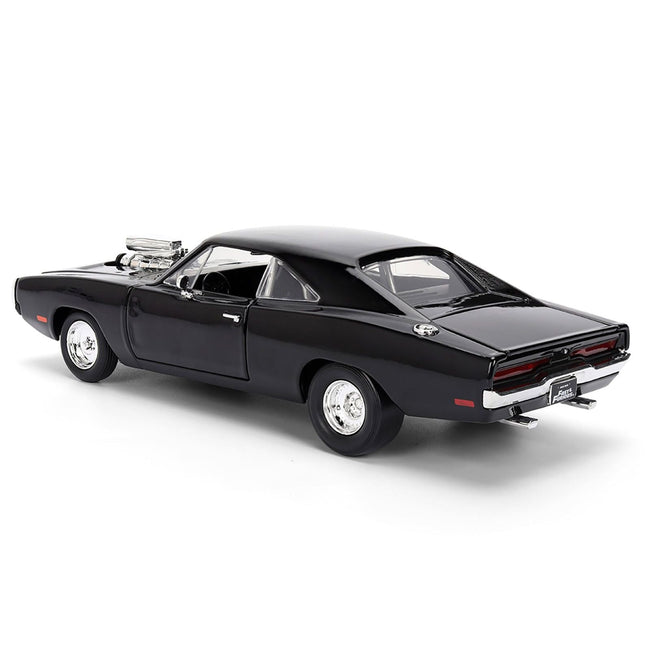 Dom's 1970 Dodge Charger R/T Black "F9" (2021) Movie "Fast & Furious" Series 1/24 Diecast Model Car by Jada-Jada-ModelCars.com