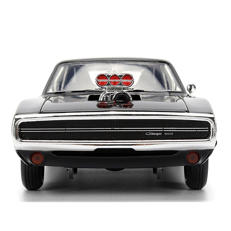 Dom's 1970 Dodge Charger R/T Black "F9" (2021) Movie "Fast & Furious" Series 1/24 Diecast Model Car by Jada-Jada-ModelCars.com