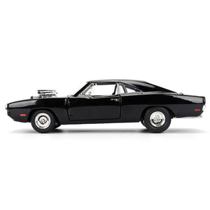 Dom's 1970 Dodge Charger R/T Black "F9" (2021) Movie "Fast & Furious" Series 1/24 Diecast Model Car by Jada