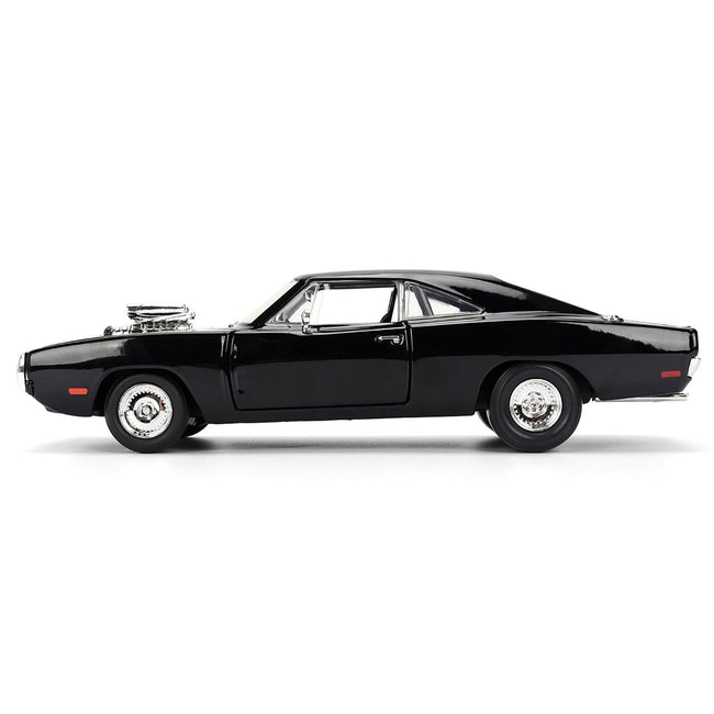 Dom's 1970 Dodge Charger R/T Black "F9" (2021) Movie "Fast & Furious" Series 1/24 Diecast Model Car by Jada-Jada-ModelCars.com