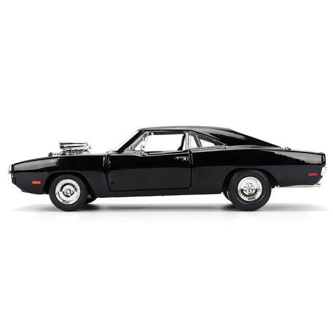Dom's 1970 Dodge Charger R/T Black "F9" (2021) Movie "Fast & Furious" Series 1/24 Diecast Model Car by Jada - Jada - ModelCars.com