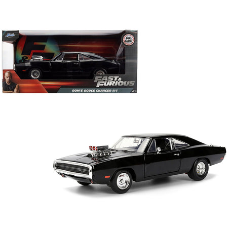Dom's 1970 Dodge Charger R/T Black "F9" (2021) Movie "Fast & Furious" Series 1/24 Diecast Model Car by Jada - Jada - ModelCars.com