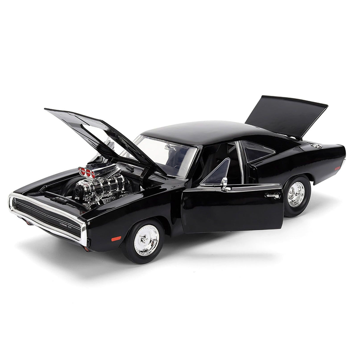 Dom's 1970 Dodge Charger R/T Black "F9" (2021) Movie "Fast & Furious" Series 1/24 Diecast Model Car by Jada - Jada - ModelCars.com