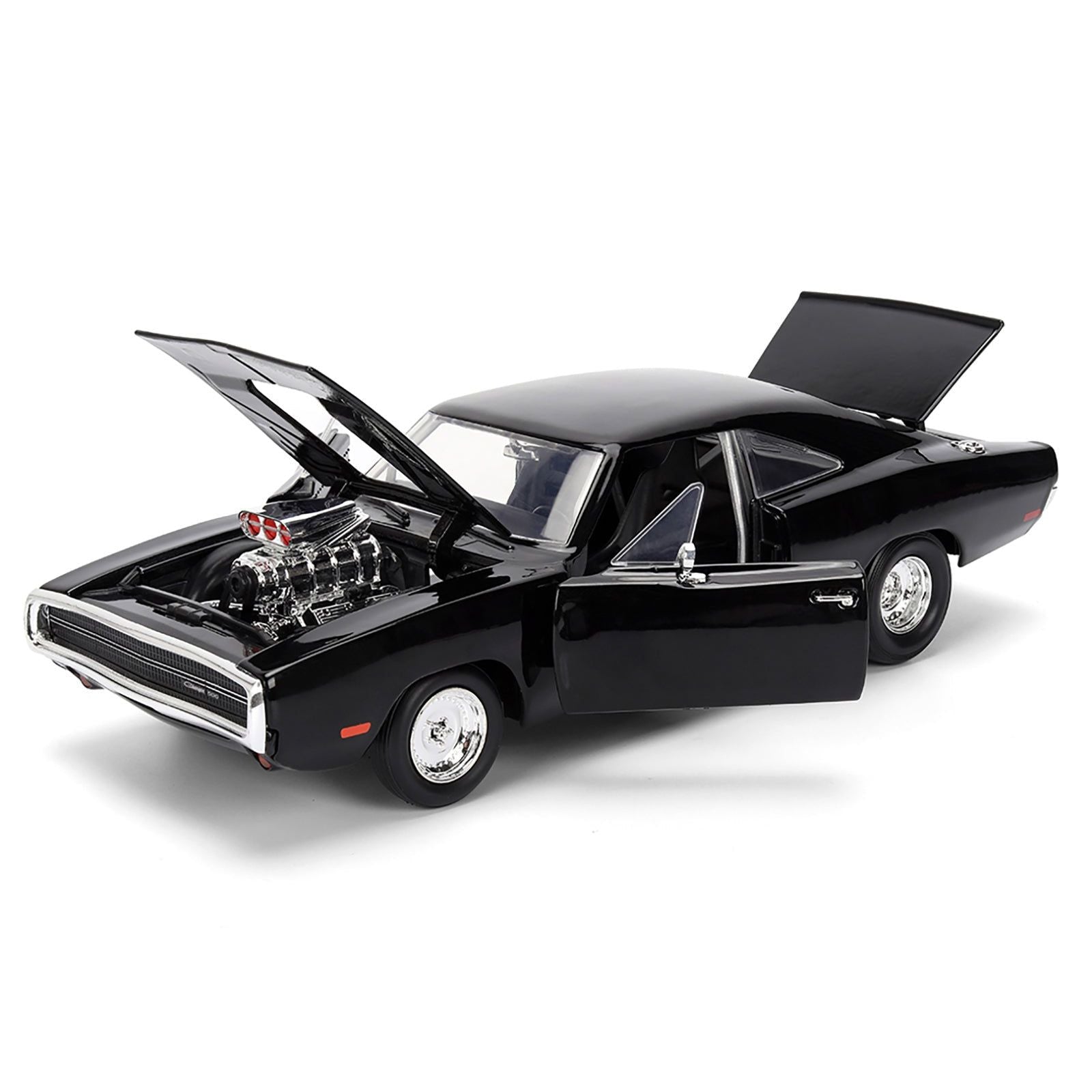 Dom's 1970 Dodge Charger R/T Black "F9" (2021) Movie "Fast & Furious" Series 1/24 Diecast Model Car by Jada - Jada - ModelCars.com