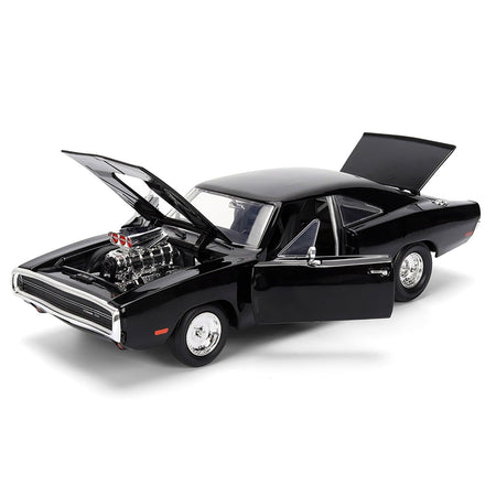 Dom's 1970 Dodge Charger R/T Black "F9" (2021) Movie "Fast & Furious" Series 1/24 Diecast Model Car by Jada - Jada - ModelCars.com
