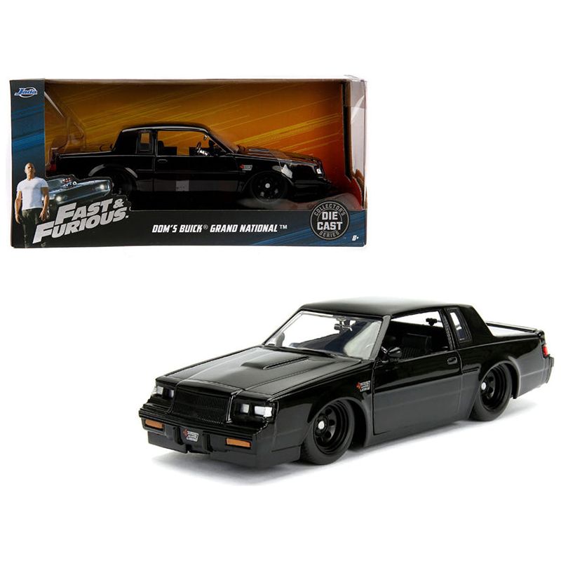 Dom's Buick Grand National Black "Fast & Furious" Movie 1/24 Diecast Model Car by Jada-Jada-ModelCars.com