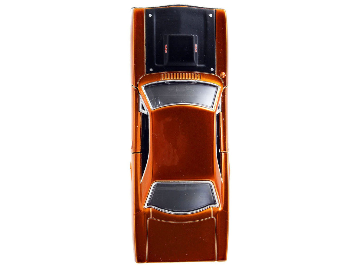Dom's Plymouth Road Runner Orange Metallic with Matt Black Hood "Fast & Furious" Series 1/32 Diecast Model Car by Jada-Jada-ModelCars.com
